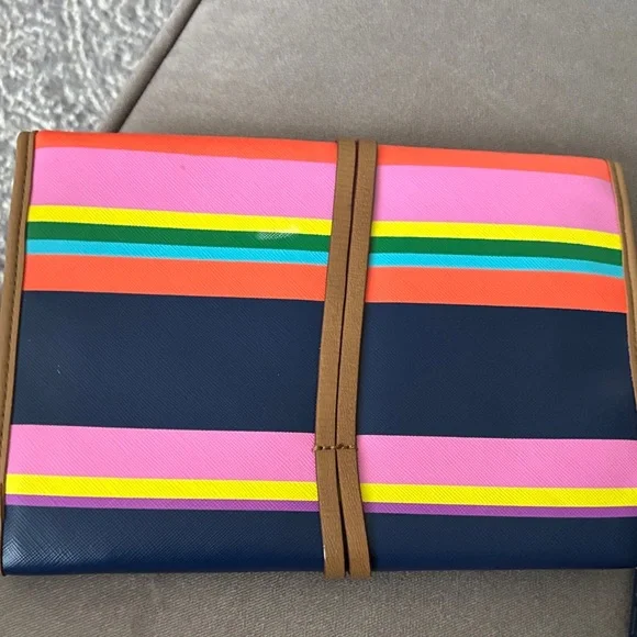 Stella & Dot Multicolor Striped Jewelry Holder Bring Your Jewelry - Picture 3 of 4